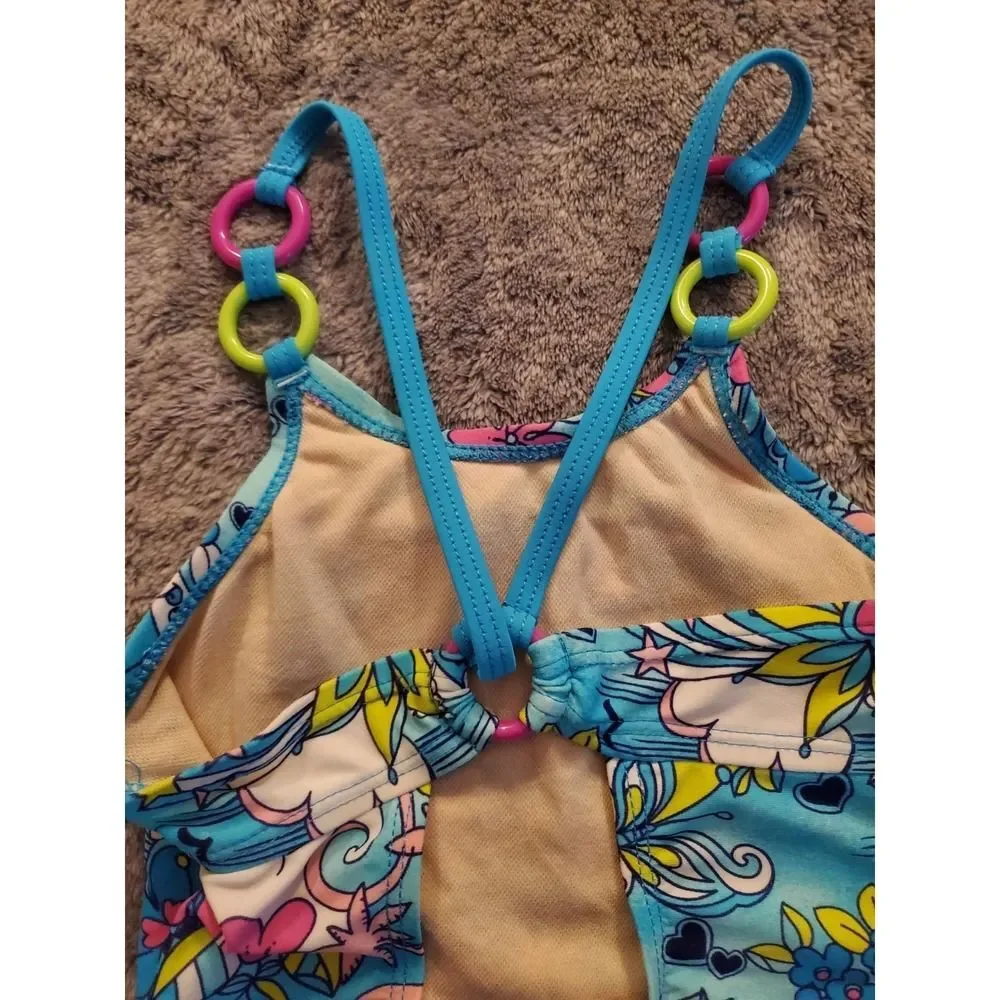 Joe Boxer girls 4/5T one piece swimsuit